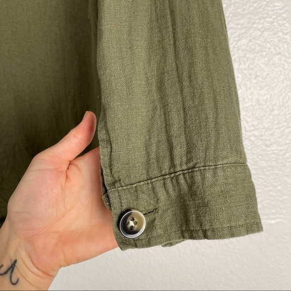 JUSTFAB Army Linen Canvas Jacket - Picture 7 of 9